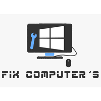 FixComputers logo, FixComputers contact details