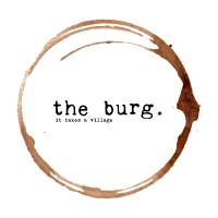 the burg. logo, the burg. contact details