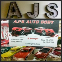 AJ'S AUTO BODY COLLISION SPECIALISTS logo, AJ'S AUTO BODY COLLISION SPECIALISTS contact details