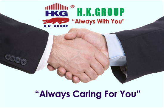 HK Group logo, HK Group contact details