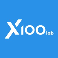 X100lab logo, X100lab contact details