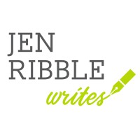 Jen Ribble Writes logo, Jen Ribble Writes contact details