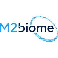 M2Biome logo, M2Biome contact details