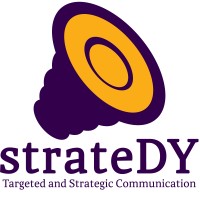 strateDY logo, strateDY contact details