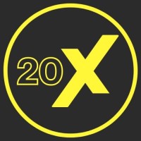 20x logo, 20x contact details