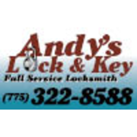 'Andy''s Lock & Key' logo, 'Andy''s Lock & Key' contact details