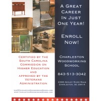 Charleston Woodworking School logo, Charleston Woodworking School contact details