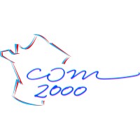 COM 2000 logo, COM 2000 contact details