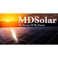 MDSolar logo, MDSolar contact details