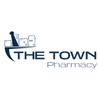 The Town Pharmacy logo, The Town Pharmacy contact details