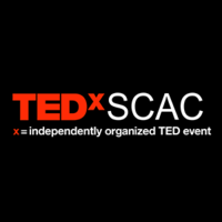 TEDxSCAC logo, TEDxSCAC contact details