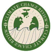 The Climate Change Review logo, The Climate Change Review contact details