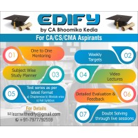 EDIFY by CA Bhoomika Kedia logo, EDIFY by CA Bhoomika Kedia contact details