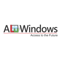 AluWindows logo, AluWindows contact details