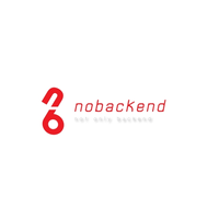 NoBackend logo, NoBackend contact details