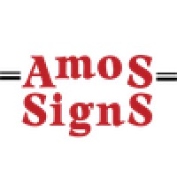 Amos Signs logo, Amos Signs contact details