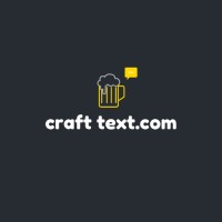 CraftText.com logo, CraftText.com contact details