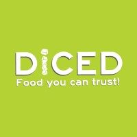 Diced. logo, Diced. contact details