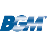 B.G.M. logo, B.G.M. contact details