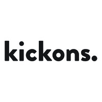 kickons logo, kickons contact details