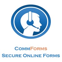 CommForms logo, CommForms contact details