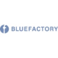 BlueFactory logo, BlueFactory contact details