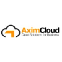 AximCloud logo, AximCloud contact details