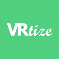 VRtize logo, VRtize contact details