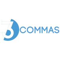 Three Commas logo, Three Commas contact details