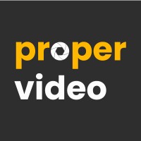 Proper Video logo, Proper Video contact details