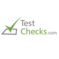 TestChecks.com logo, TestChecks.com contact details