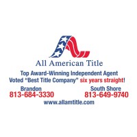 All American Title logo, All American Title contact details