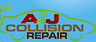 AJ Collision Repair logo, AJ Collision Repair contact details