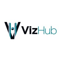 VizHub logo, VizHub contact details