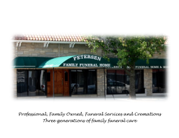 Petersen Family Funeral Home logo, Petersen Family Funeral Home contact details