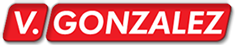 V.Gonz logo, V.Gonz contact details