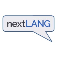 NextLang logo, NextLang contact details