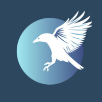 The White Raven logo, The White Raven contact details