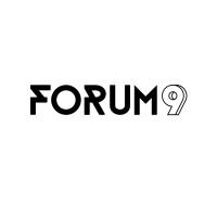 FORUM9 logo, FORUM9 contact details