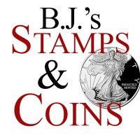 BJ's Stamps and Coins logo, BJ's Stamps and Coins contact details