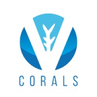 V-Corals logo, V-Corals contact details