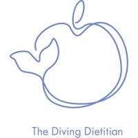 The Diving Dietitian logo, The Diving Dietitian contact details