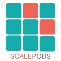 ScalePods logo, ScalePods contact details