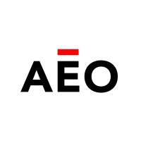 AEO logo, AEO contact details