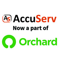 AccuServ logo, AccuServ contact details