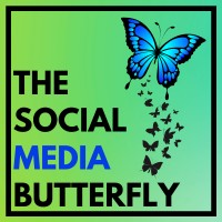 The Social Media Butterfly logo, The Social Media Butterfly contact details