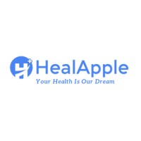 HealApple logo, HealApple contact details