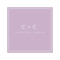 character + content logo, character + content contact details