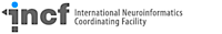 INCF logo, INCF contact details