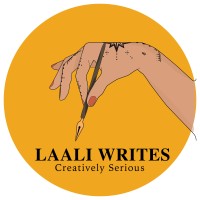 Laali Writes logo, Laali Writes contact details